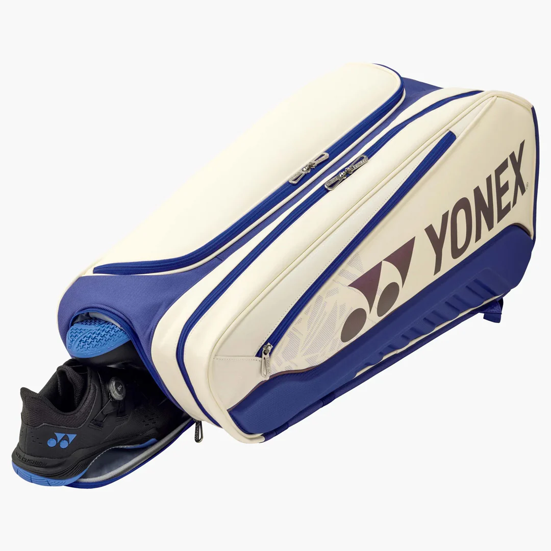 Yonex Expert Racquet Bag 6 Pack - White/Deep Blue - Image 2